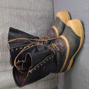 White's Winter Pac Boots Mens Size 9 Brown Leather Snow 14" NEEDS REPAIRED